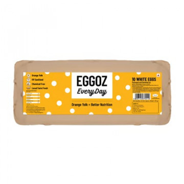 EGGOZ EVERY DAY FRESH WHITE EGGS-10PC